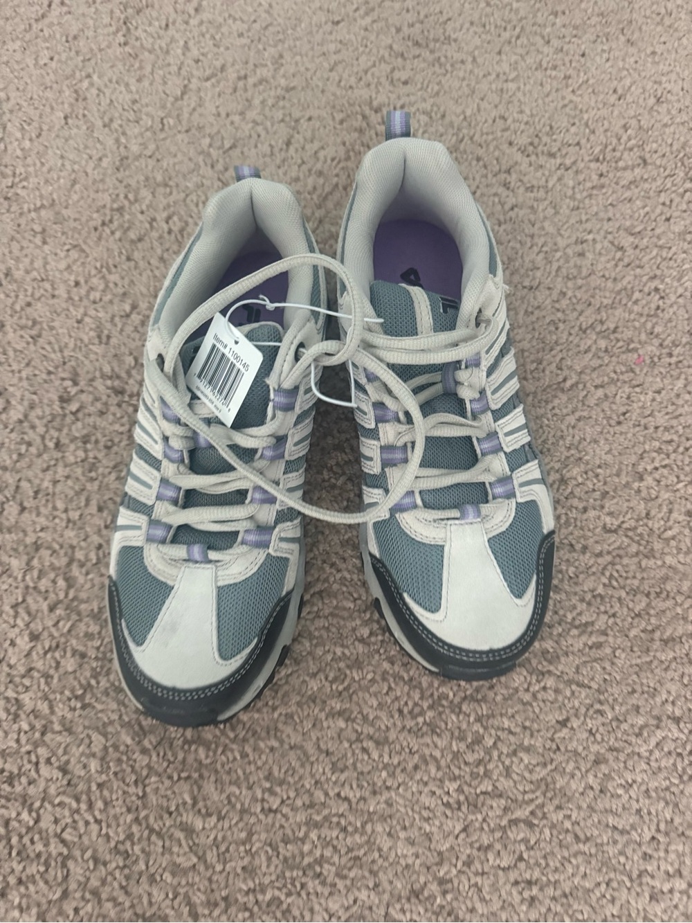 Fila Women's Gray and Lavender Athletic Sneakers NWT